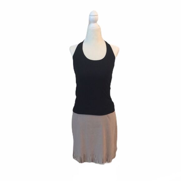 Tan Suede Fringe Skirt - Picture 4 of 10